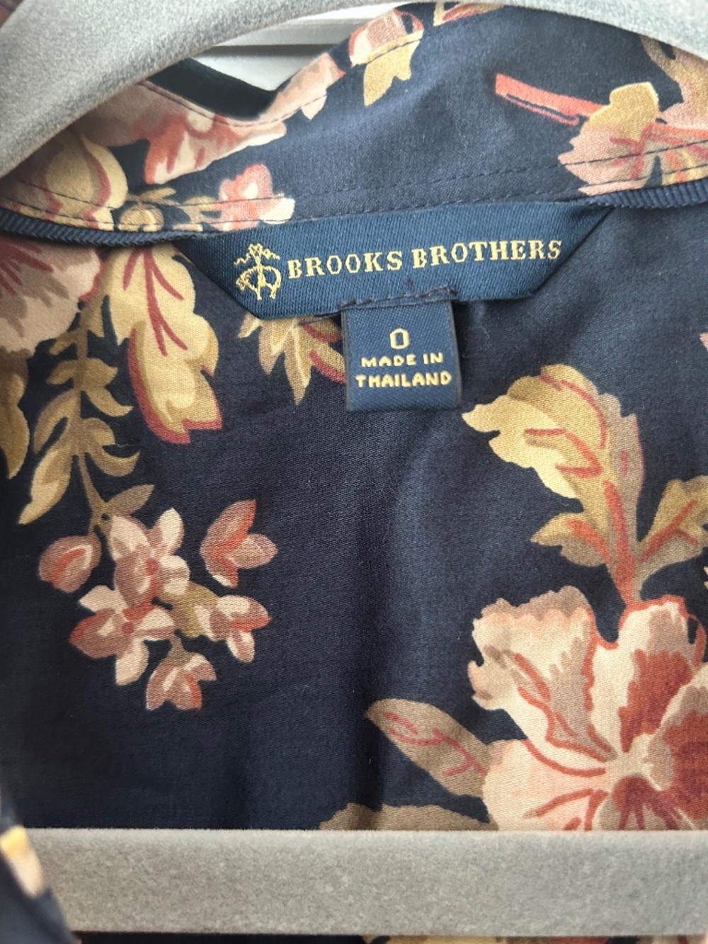 Brooks Brothers Pleated Floral Short Sleeves Dress Size 0 - Picture 6 of 10